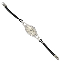 Art Déco platinum and diamond watch