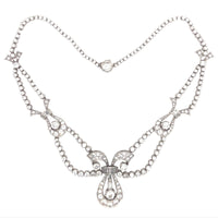 Platinum and diamond necklace