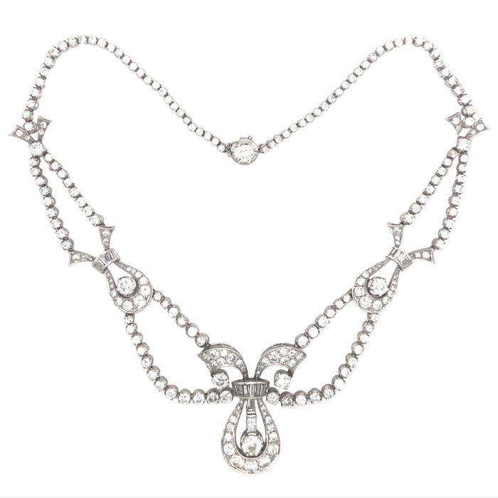 Platinum and diamond necklace