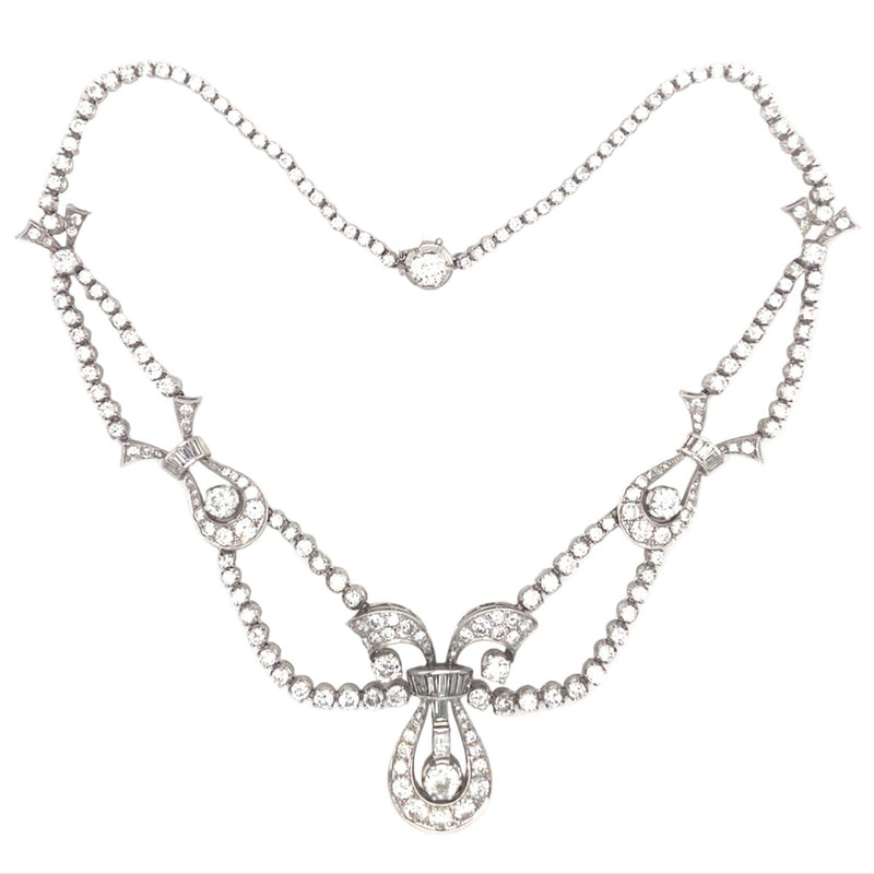 Platinum and diamond necklace