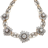 A Victorian diamond bandeau tiara necklace