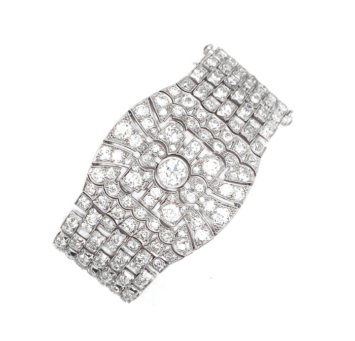 Art Deco platinum and diamond bracelet, 1930