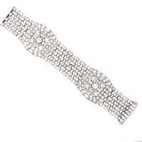 Bracciale Art Déco in platino e diamanti, 1930