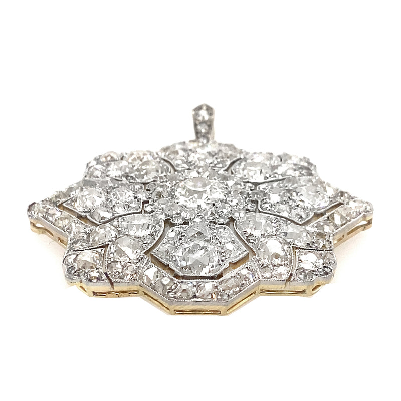 Ciondolo Cartier in platino e oro con diamanti 1915 ca