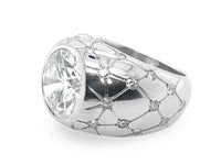 Importante anello in platino e diamanti da 6 carati