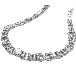 Art Deco platinum and diamond necklace