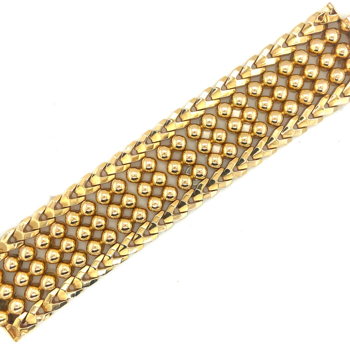 Bracciale Art Déco in oro giallo.