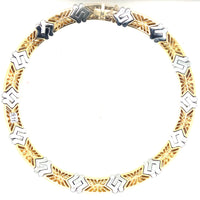 Collana Bulgari in oro giallo e bianco.
