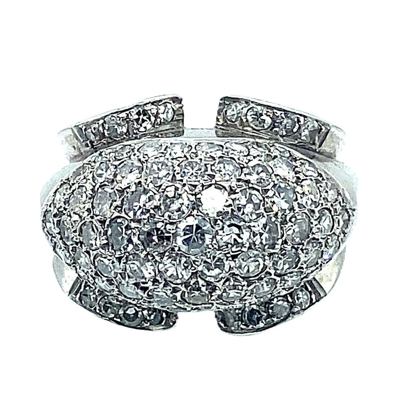 An Art Déco platinum and diamond ring, 1930 c.a.
