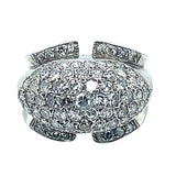 Anello Art Déco in platino e diamanti, 1930 ca