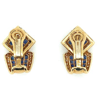 Van Cleef et Arpels serti mystérieux sapphire and diamond earrings