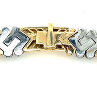 Collana Bulgari in oro giallo e bianco.