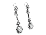 Art Déco platinum and diamond earrings