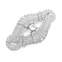Edwardian platinum and diamond brooch, 1910 c.a.