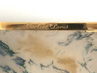 Portasigarette in oro giallo e agata muschiata di Cartier Paris. Punzone di Henri Lavabre. 1910 ca.
