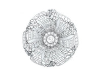 Edwardian platinum and diamond pendant