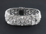 A very fine art Déco platinum and diamond bracelet. France, 1920 c.a.