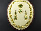 Victorian gold and peridot parure, 1850 c.a.