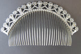 Georgian cut-steel parure with tiara in original box, 1830.