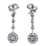 Victorian gold and silver old-cut diamond earrings
