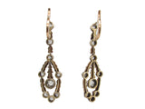 Victorian gold and diamond earrings, late XIX Century