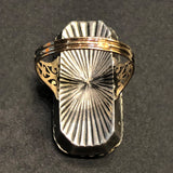 A Georgian gold, silver, diamond, ruby and emerald enamelled ring.