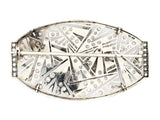 Art Déco platinum diamond and enamel brooch, 1925 c.a.