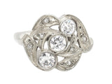 Art Déco white gold and diamond ring, 1930 c.a.