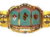 Bracelet ancien émaillé or, 1835