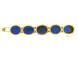 Bracelet micromosaïque romain en or jaune XIXème