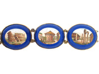 XIX Yellow gold roman micromosaic bracelet