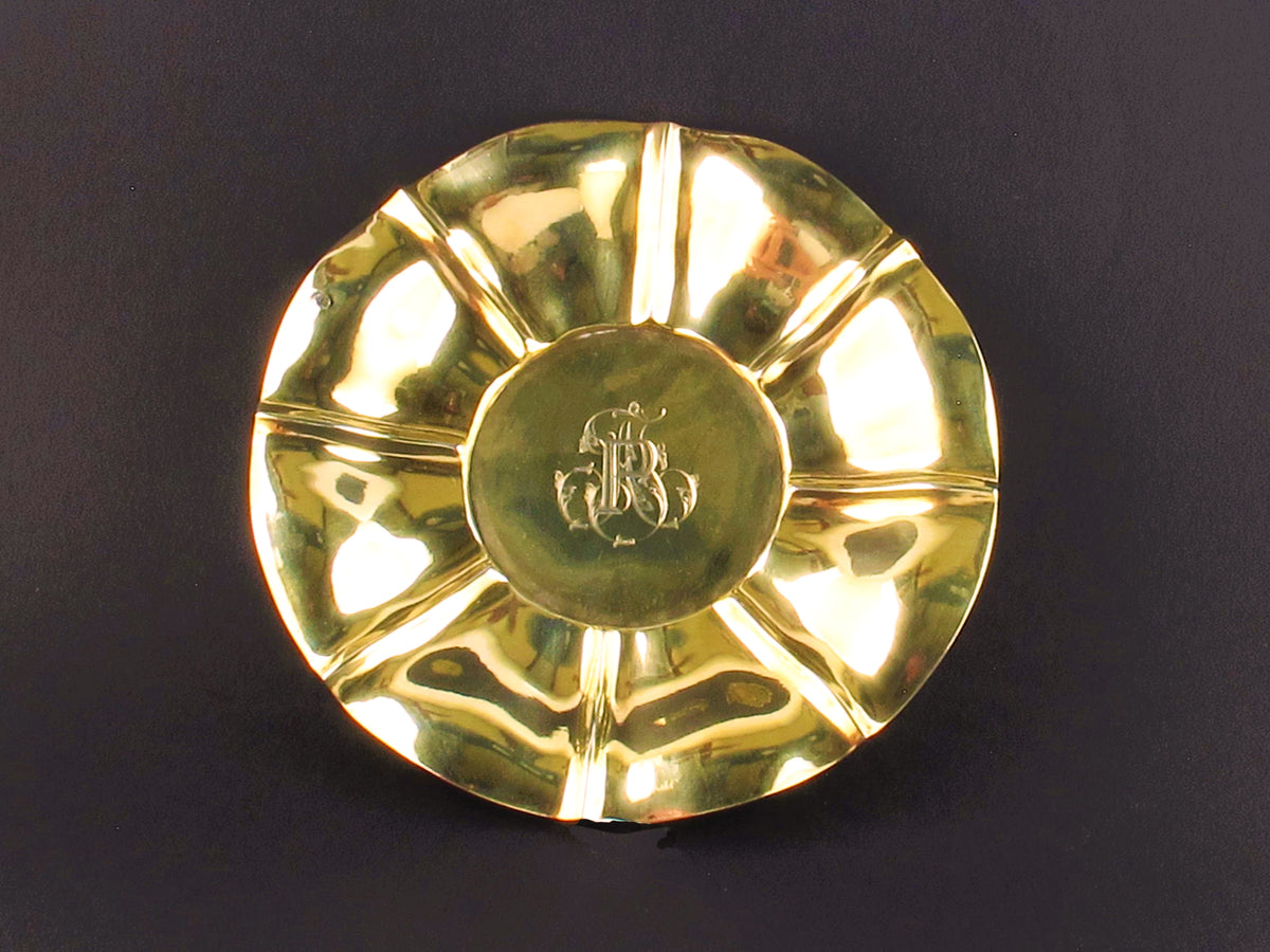 Un set di tazze da tè in argento e limo francese del XIX secolo di Odiot nella scatola originale. Parigi 1860