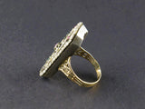 A Georgian gold, silver, diamond, ruby and emerald enamelled ring.