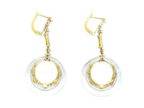 Art Deco diamond and black enamel earrings