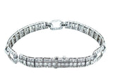 An Art Deco platinum and diamond bracelet. Oscar Heyman, USA, 1930