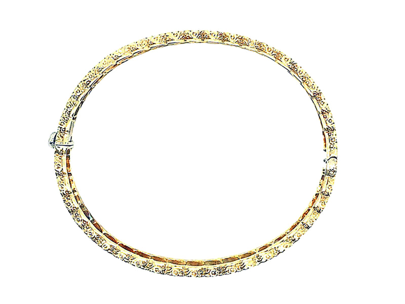 Mario Buccellati gold and diamond bangle