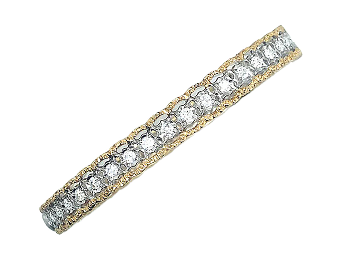 Mario Buccellati gold and diamond bangle