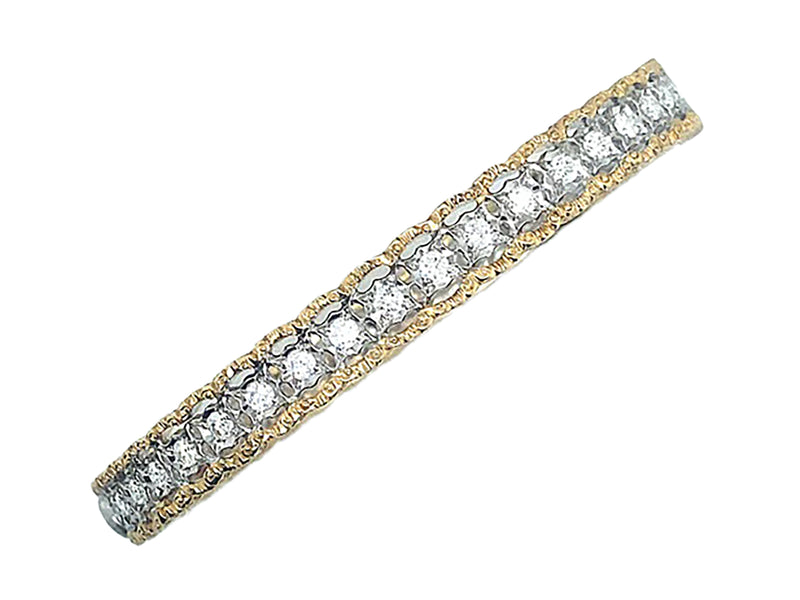 Mario Buccellati gold and diamond bangle