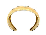 Mario Buccellati gold and diamond bangle