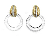 Gérard gold diamond and rock crystal earrings