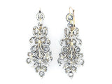 Important Victorian diamond chandelier earrings