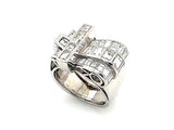 Art Deco platinum and diamond ring