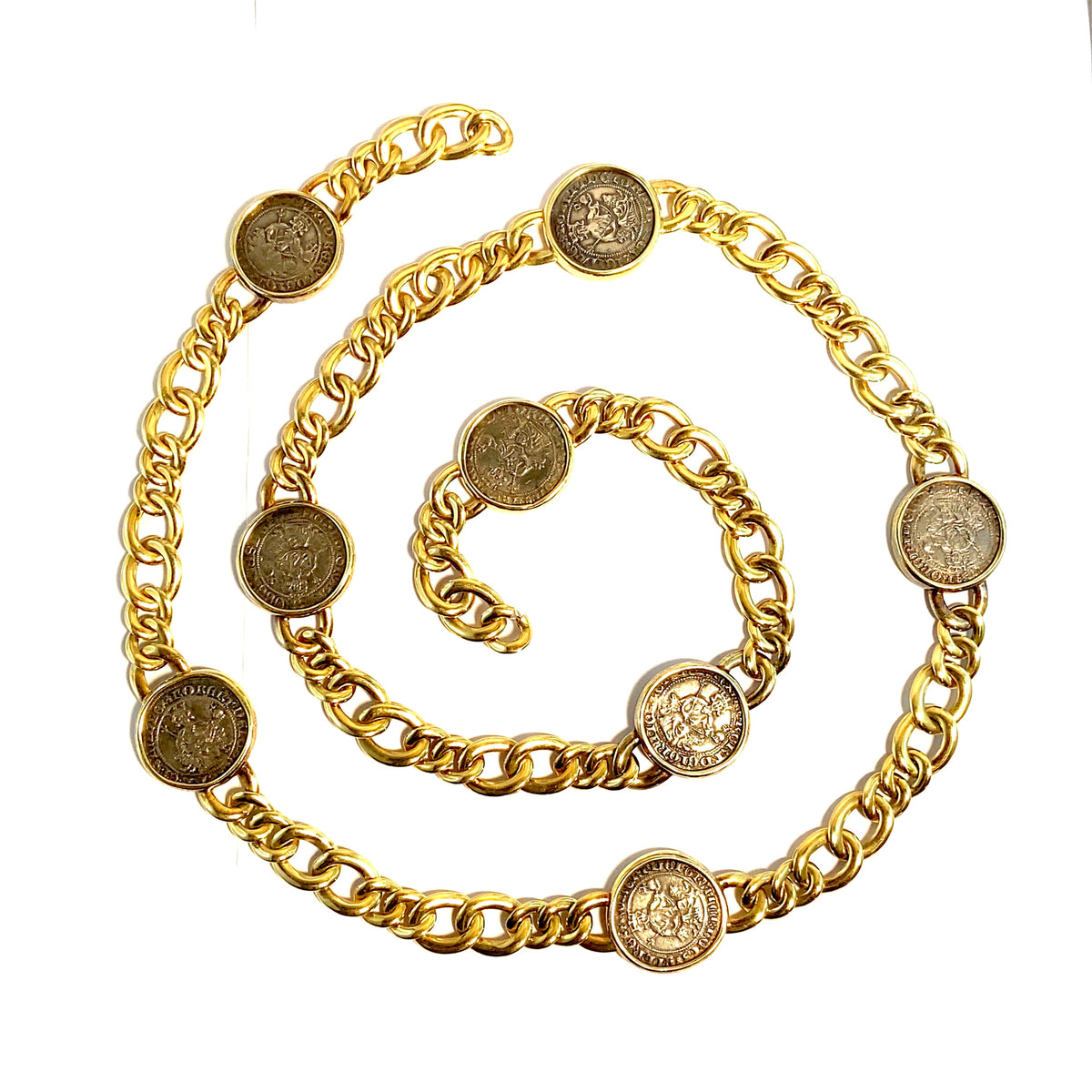 Collana Bulgari in oro e monete antiche