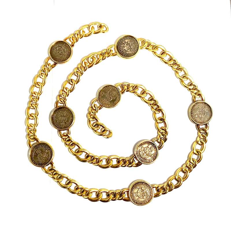 Collana Bulgari in oro e monete antiche