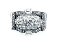 An Art Déco platinum and diamond ring, 1930 c.a.