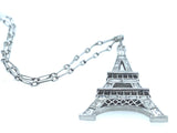 Art Déco platinum and diamond Tour Eiffel pendant