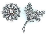 Victorian diamond daisy brooch