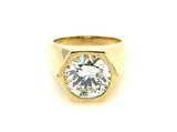 Gold and old-cut diamond ring