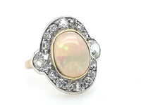 Victorian diamond and opal ring