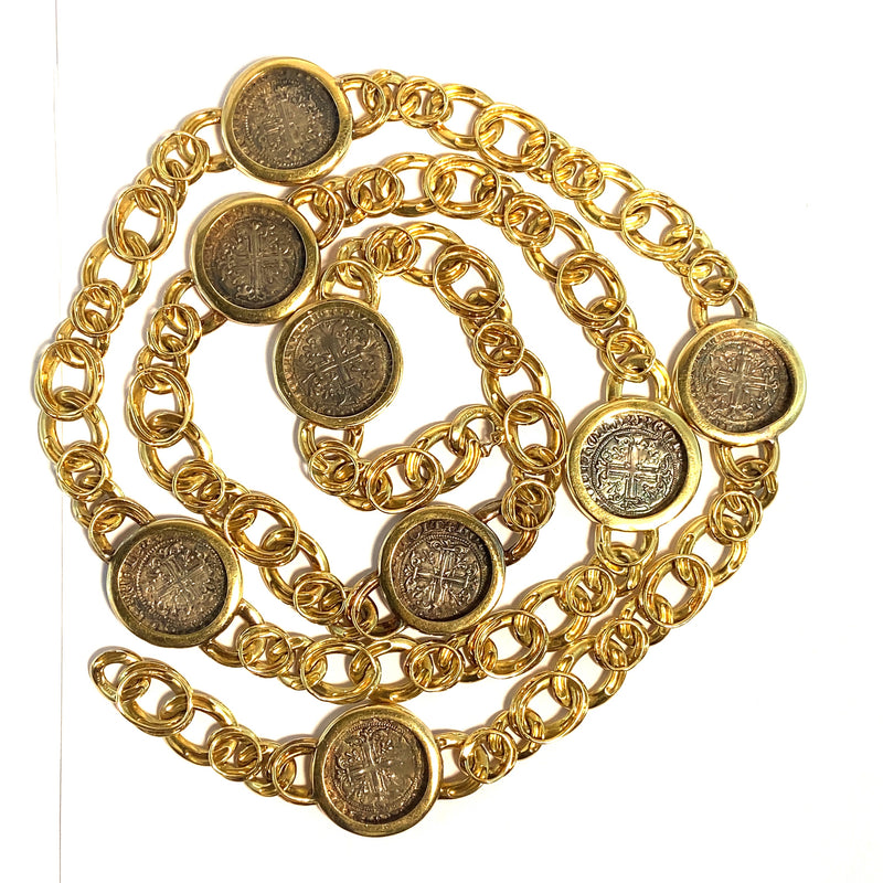 Collana Bulgari in oro e monete antiche